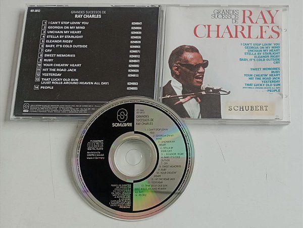 Cd Grandes Sucessos de Ray Charles Interprete Ray Charles (1988) [usado]