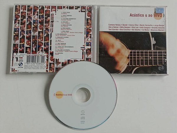 Cd Acústico & ao Vivo Interprete Vários Artistas (2002) [seminovo]