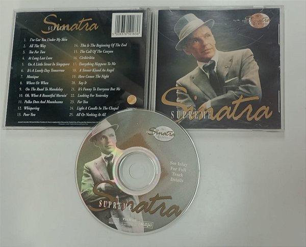 Cd Supreme Sinatra - Frank Sinatra Interprete Frank Sinatra (1997) [usado]
