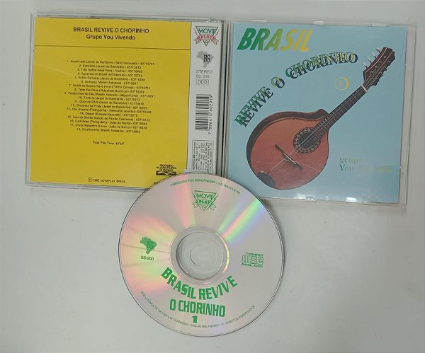 Cd Brasil Revive o Chorinho Interprete Grupo Vou Vivendo (1992) [seminovo]