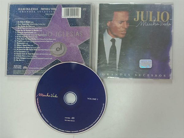 Cd Minha Vida: Grandes Sucessos Vol. 1 - Julio Iglesias Interprete Julio Iglesias (1998) [usado]