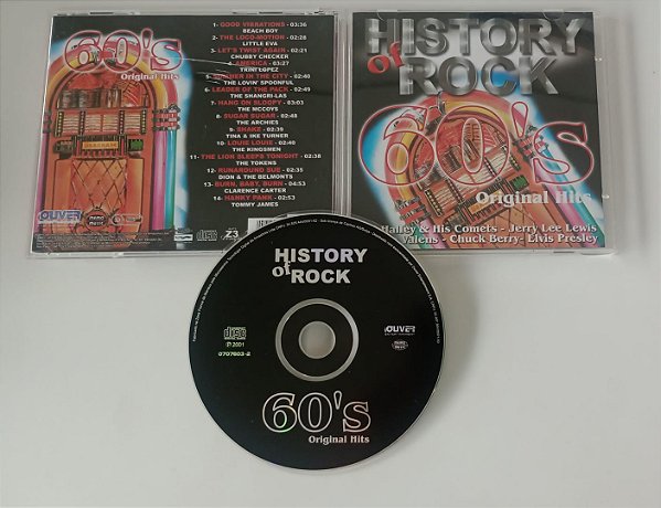 Cd History Of Rock - 60''s Original Hits Interprete Vários Artistas (2001) [usado]