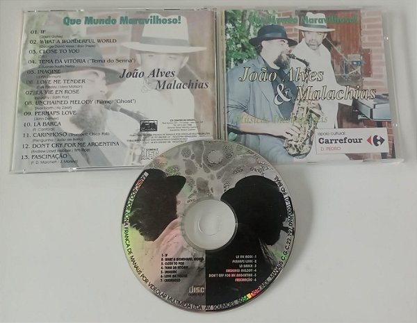 Cd que Mundo Maravilhoso ! Músicas Inesquecíveis - João Alves & Malachias Interprete João Alves & Malachias [usado]
