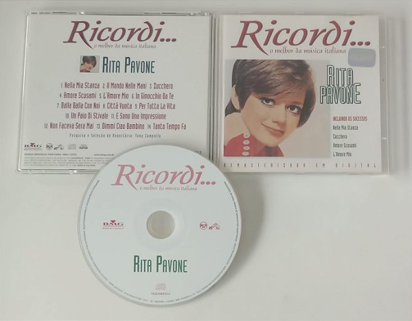 Cd Ricordi... o Melhor da Música Italiana - Rita Pavone Interprete Rita Pavone (1999) [seminovo]