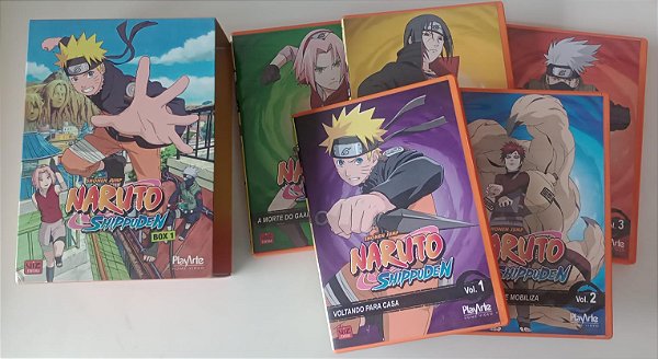 Dvd Naruto Shippuden - Box 1 [5 Dvds] Editora [seminovo]