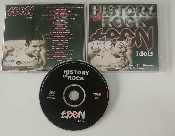 Cd History Of Rock - Teen Idols Interprete Vários Artistas (2001) [usado]