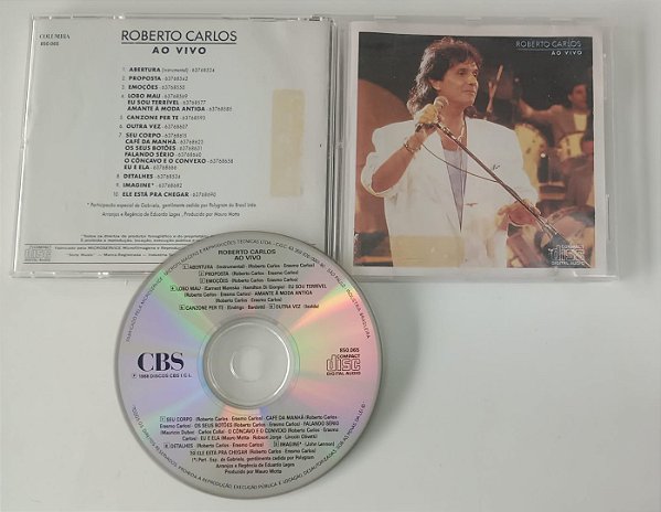 Cd ao Vivo [1988] - Roberto Carlos Interprete Roberto Carlos [usado]