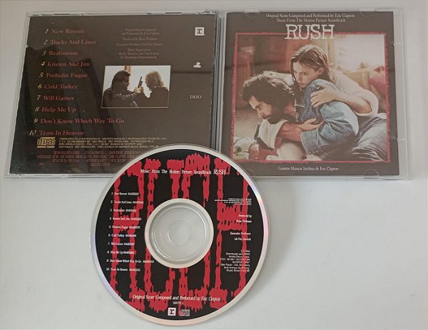 Cd Rush - Music From The Motion Picture Soundtrack [trilha Sonora do Filme] Interprete Eric Clapton (1992) [usado]