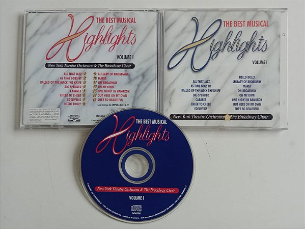 Cd The Best Musical Highlights Vol. 1 Interprete New York Theatre Orchestra & The Broadway Choir (1997) [usado]