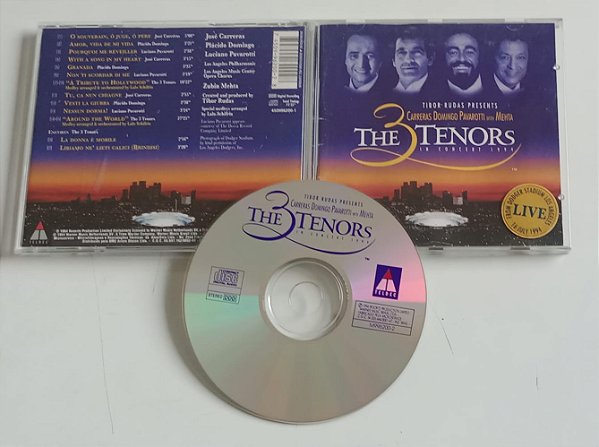 Cd The 3 Tenors In Concert 1994 Interprete Carreras, Domingo, Pavarotti, Mehta (1994) [usado]