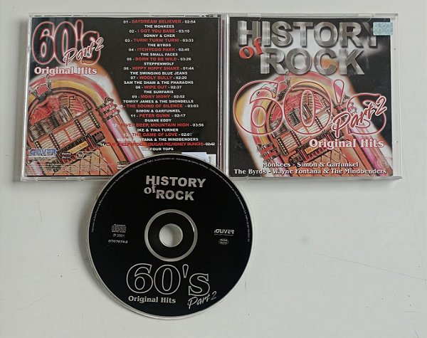 Cd History Of Rock 60''s Part 2 - Original Hits Interprete Vários Artistas (2001) [usado]