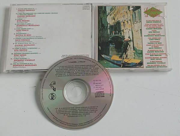 Cd L''amore... L''itália Interprete Vários Artistas (1991) [usado]