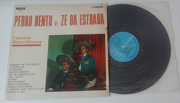 Disco de Vinil Canções Maravilhosas (1970) - Pedro Bento e Zé da Estrada Interprete Pedro Bento e Zé da Estrada (1970) [usado]