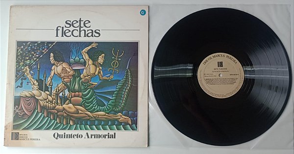 Disco de Vinil Sete Flechas (1980) - Quinteto Armorial Interprete Quinteto Armorial (1980) [usado]
