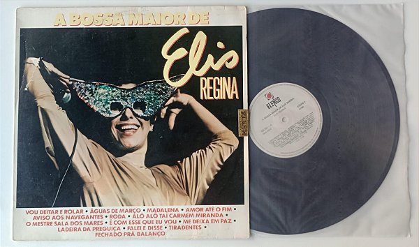 Disco de Vinil a Bossa Maior de Elis Regina [1985] Interprete Elis Regina (1985) [usado]