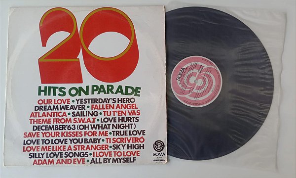 Disco de Vinil 20 Hits On Parade [coletânea Internacional 1976] Interprete Vários Artistas (1976) [usado]