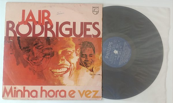 Disco de Vinil Minha Hora Vez [1976] - Jair Rodrigues Interprete Jair Rodrigues (1976) [usado]