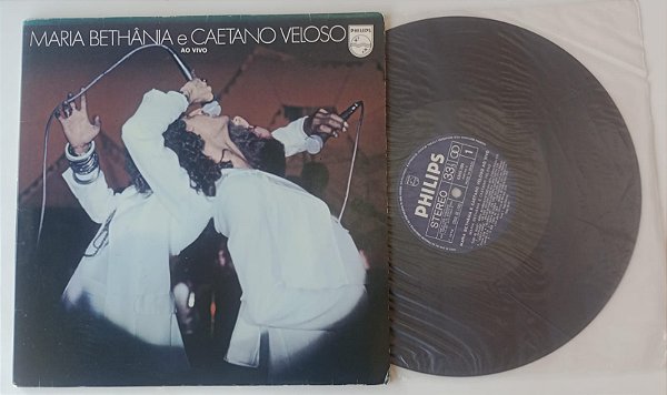 Disco de Vinil ao Vivo [1978] - Maria Bethânia e Caetano Veloso Interprete Maria Bethânia e Caetano Veloso (1978) [usado]
