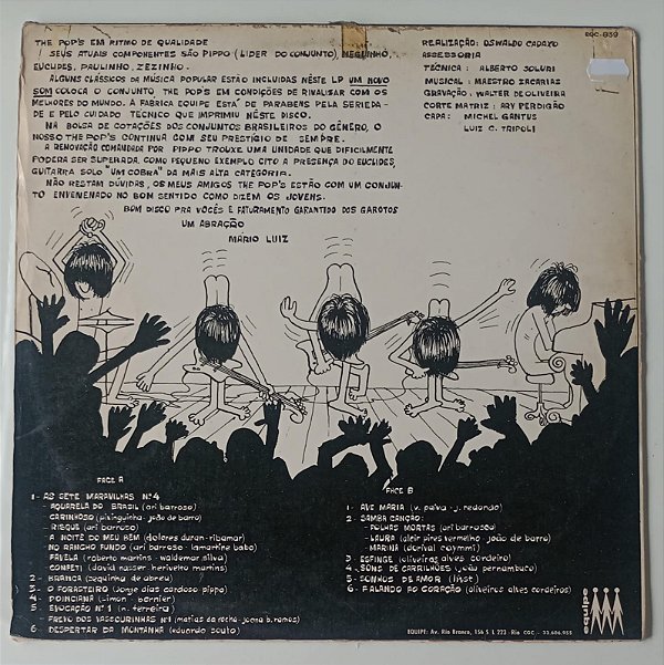 Disco de Vinil The Pop''s [1969] Interprete The Pop''s (1969) [usado]