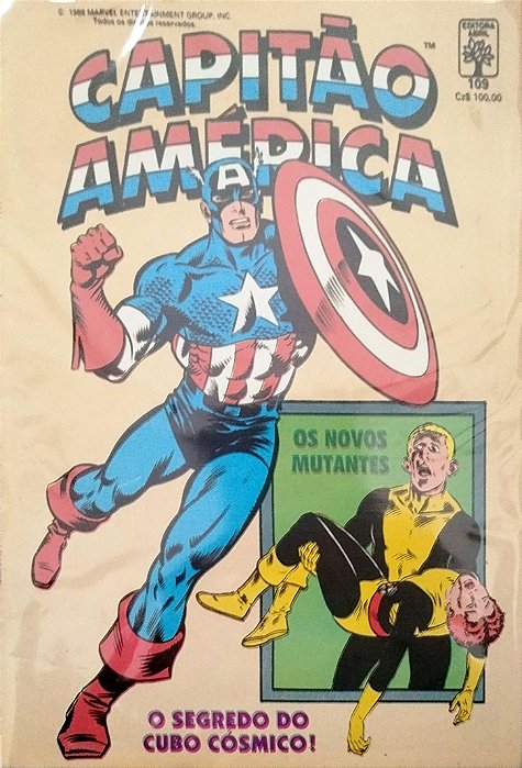 Gibi Capitão América #109 - Formatinho Autor (1988) [usado]