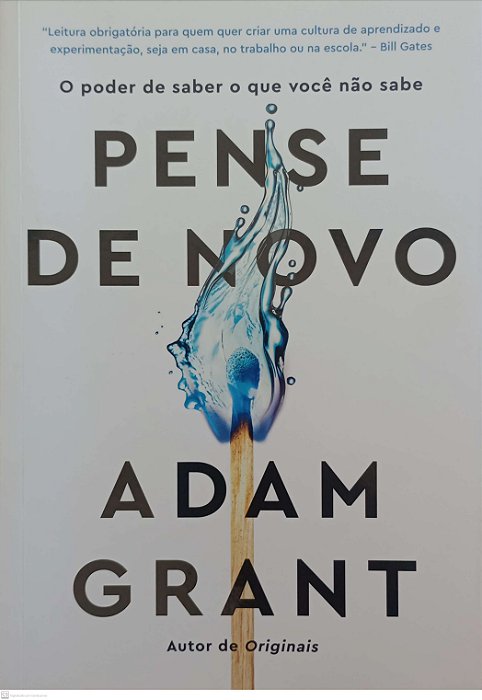 Livro Pense de Novo Autor Grant, Adam (2021) [seminovo]