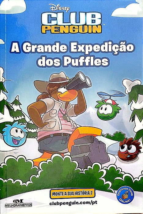 Livro a Grande Expedição dos Puffles - Club Penguin Monte sua História 7 Autor West, Tracey (2013) [seminovo]