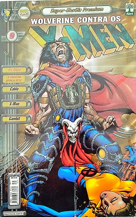 Gibi X-men #9 Super-heróis Premium Autor (2001) [seminovo]