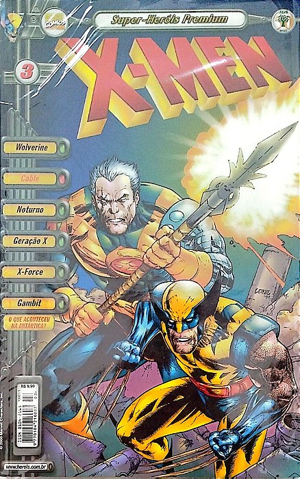 Gibi X-men #3 Super-heróis Premium Autor (2000) [seminovo]
