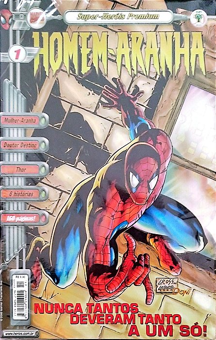Gibi Homem-aranha #1 Super-heróis Premium Autor (2000) [seminovo]
