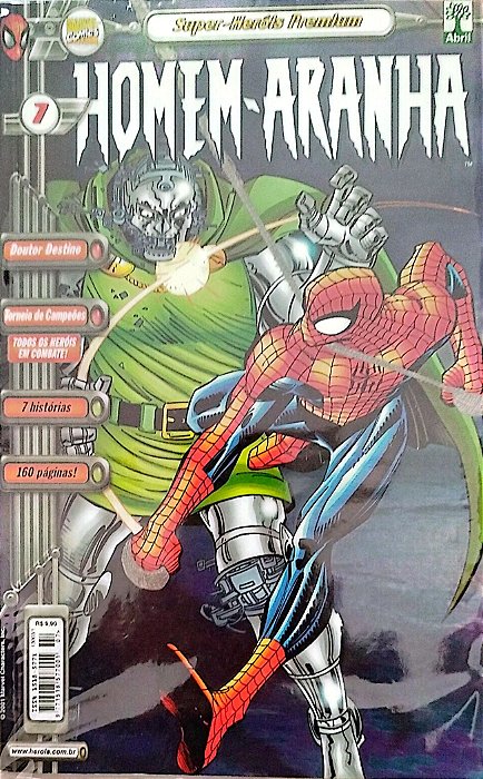 Gibi Homem-aranha #7 Super-heróis Premium Autor (2001) [seminovo]