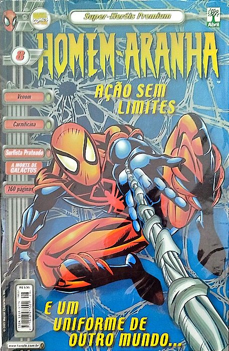 Gibi Homem-aranha #8 Super-heróis Premium Autor (2001) [seminovo]