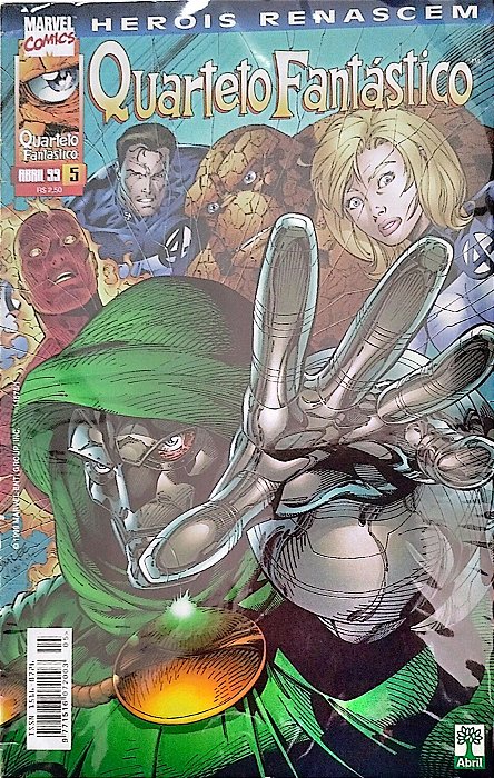 Gibi Quarteto Fantástico #5 - Heróis Renascem Autor (1999) [usado]