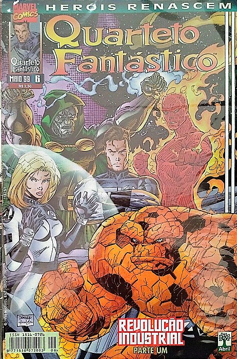 Gibi Quarteto Fantástico #6 - Heróis Renascem Autor (1999) [usado]