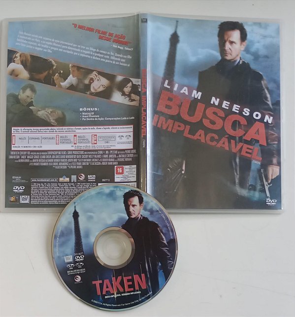 Dvd Busca Implacável Editora Pierre Morel [usado]