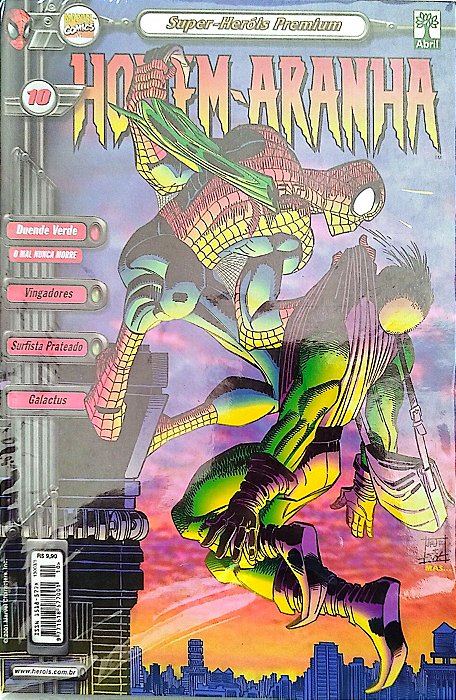 Gibi Homem-aranha #10 - Super-heróis Premium Autor (2001) [usado]