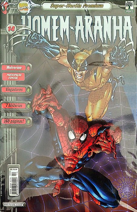 Gibi Homem-aranha #14 - Super-heróis Premium Autor (2001) [usado]