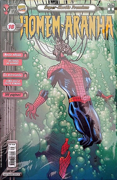 Gibi Homem-aranha #16 - Super-heróis Premium Autor (2001) [usado]