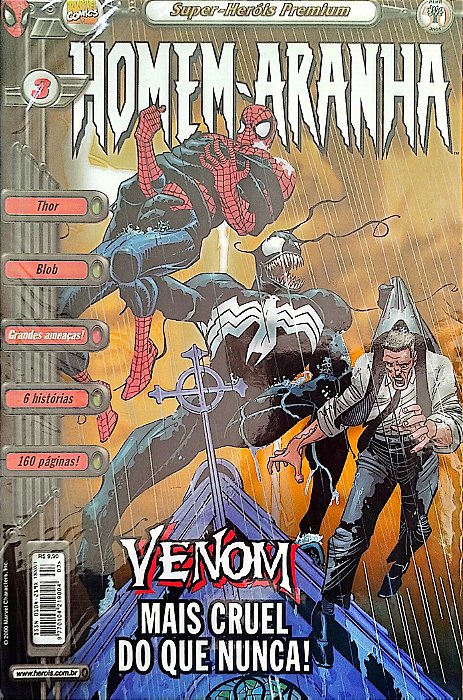 Gibi Homem-aranha #3 - Super-heróis Premium Autor (2000) [usado]