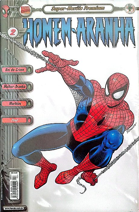 Gibi Homem-aranha #2 - Super-heróis Premium Autor (2000) [usado]