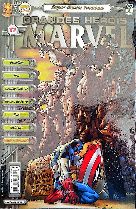 Gibi Grandes Heróis Marvel #11 - Super-heróis Premium Autor (2001) [usado]