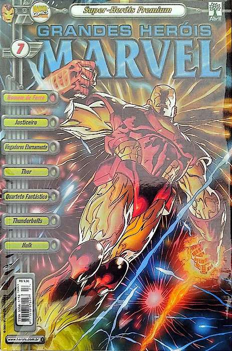 Gibi Grandes Heróis Marvel #7 - Super-heróis Premium Autor (2001) [usado]