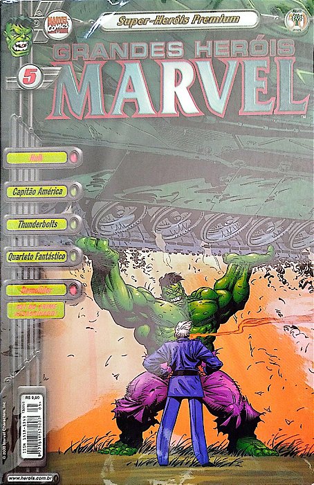 Gibi Grandes Heróis Marvel #5 - Super-heróis Premium Autor (2000) [usado]
