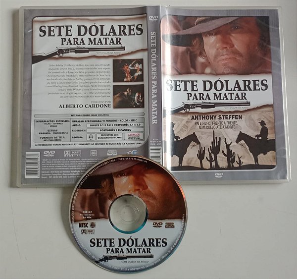 Dvd Sete Dólares para Matar Editora Alberto Cardone [usado]