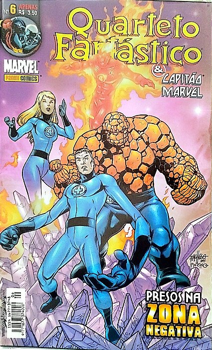 Gibi Quarteto Fantástico e Capitão Marvel #6 Autor (2003) [usado]