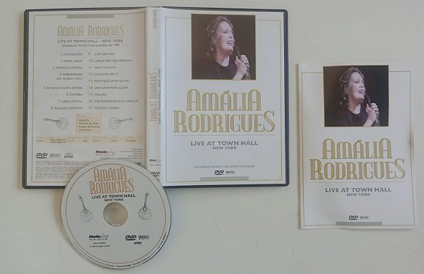Dvd Amália Rodrigues - Live At Town Hall / New York Editora [usado]
