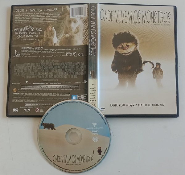 Dvd onde Vivem os Monstros Editora Spike Jonze [seminovo]
