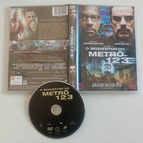 Dvd o Sequestro do Metrô 123 Editora Tony Scott [seminovo]
