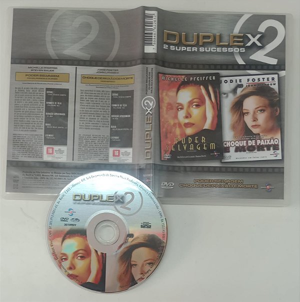 Dvd 2 Super Sucessos - Poder Selvagem / Choque de Paixão e Morte Editora [usado]