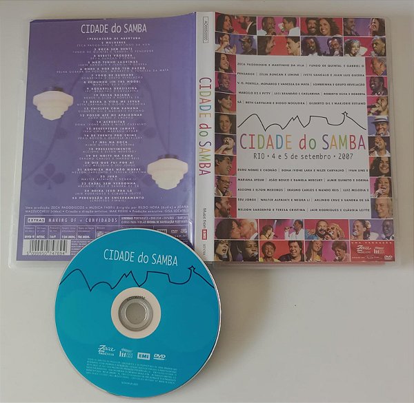 Dvd Cidade do Samba - Rio / 4 e 5 de Setembro 2007 Editora [usado]