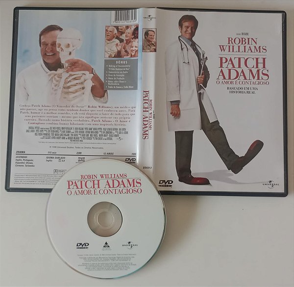 Dvd Patch Adams Editora Tom Shadyac [usado]